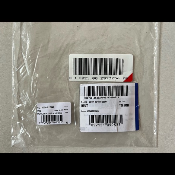 SOLD! - NWT Moncler Genius X 1017 ALYX 9SM Safety Buckle Belt - Picture 2 of 4